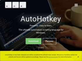 'autohotkey.com' screenshot