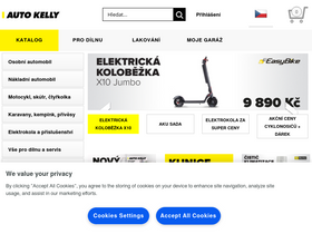 'autokelly.cz' screenshot