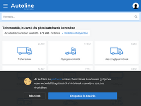 'autoline.hu' screenshot