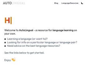 'autolingual.com' screenshot