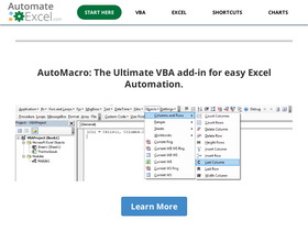 'automateexcel.com' screenshot