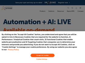 'automationanywhere.com' screenshot
