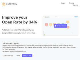 'automizy.com' screenshot