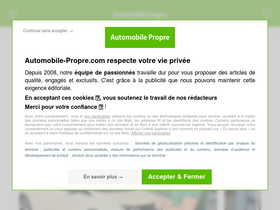 'automobile-propre.com' screenshot