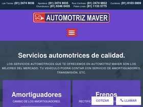 'automotrizmaver.com' screenshot