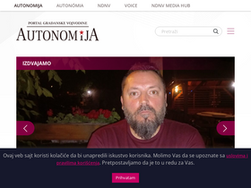 'autonomija.info' screenshot