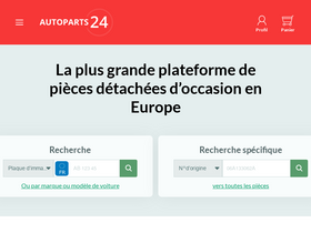 'autopart24.fr' screenshot