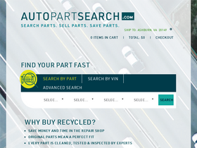 'autopartsearch.com' screenshot