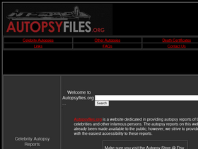 'autopsyfiles.org' screenshot