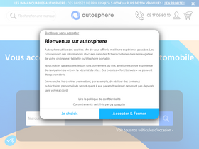 'autosphere.fr' screenshot
