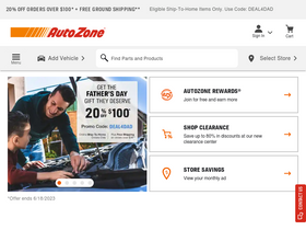 'autozone.com' screenshot