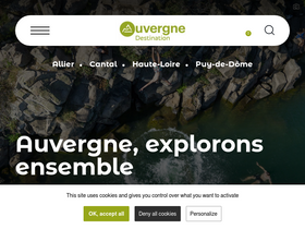 'auvergne-destination.com' screenshot