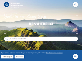 'auvergnerhonealpes-tourisme.com' screenshot