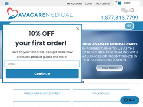 'avacaremedical.com' screenshot