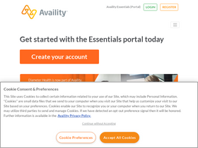 'availity.com' screenshot