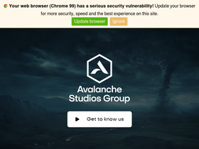 'avalanchestudios.com' screenshot