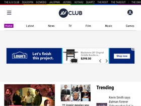 'avclub.com' screenshot
