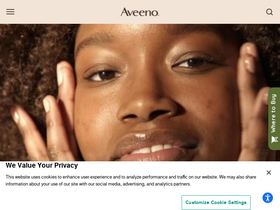 'aveeno.com' screenshot