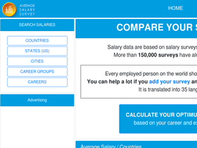 'averagesalarysurvey.com' screenshot