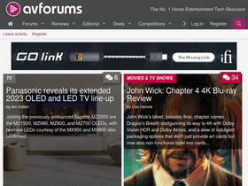 'avforums.com' screenshot