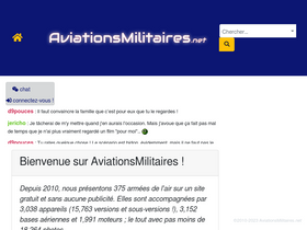 'aviationsmilitaires.net' screenshot