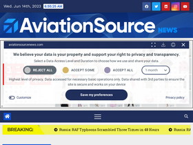 'aviationsourcenews.com' screenshot