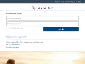 'aviatormastercard.com' screenshot