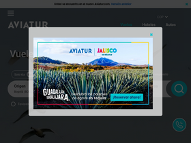 'aviatur.com' screenshot