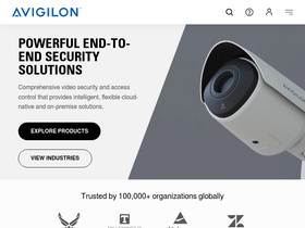 'avigilon.com' screenshot