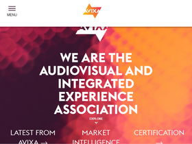 'avixa.org' screenshot