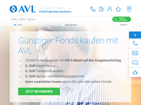 'avl-investmentfonds.de' screenshot