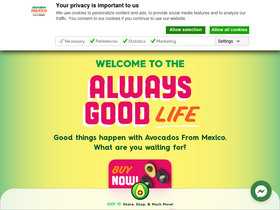 'avocadosfrommexico.com' screenshot
