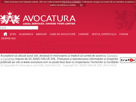 'avocatura.com' screenshot