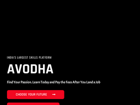 'avodha.com' screenshot