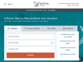 'avoyatravel.com' screenshot