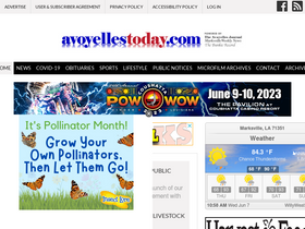 'avoyellestoday.com' screenshot