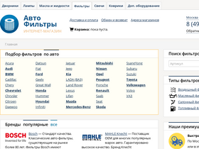 'avto-filter.ru' screenshot
