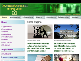 'avvocatoandreani.it' screenshot
