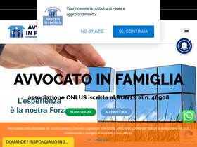 'avvocatoinfamiglia.com' screenshot