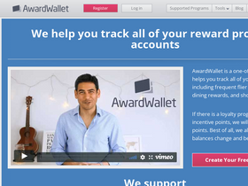 'awardwallet.com' screenshot