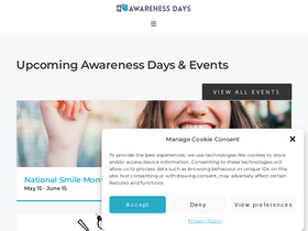 'awarenessdays.com' screenshot