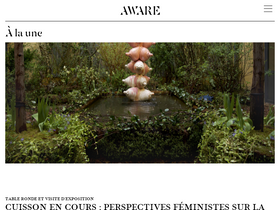 'awarewomenartists.com' screenshot