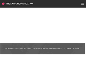 'awesomefoundation.org' screenshot