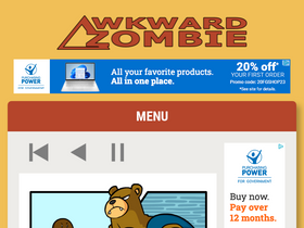 'awkwardzombie.com' screenshot
