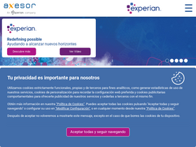 'axesor.es' screenshot