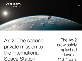 'axiomspace.com' screenshot