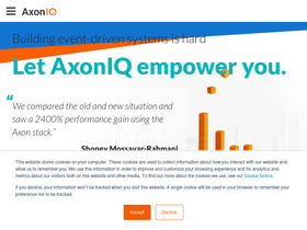 'axoniq.io' screenshot