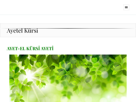 'ayetel-kursi.com' screenshot