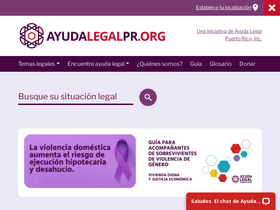 'ayudalegalpr.org' screenshot