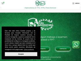 'ayudauniversitaria.com' screenshot